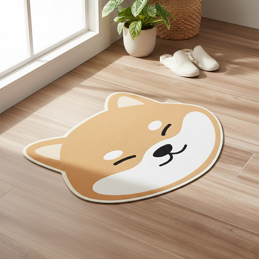 [일상나눔] 데일리 극세사 시바견 발매트 2p